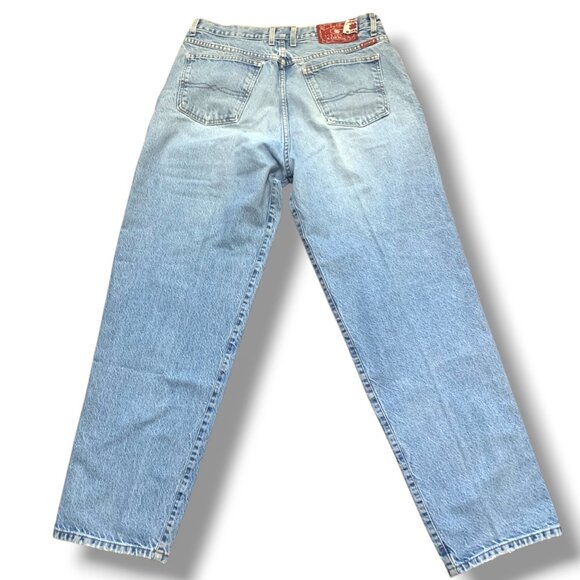 VTG Lucky Brand Men’s Blue Faded Jeans Denim 36x32 Relax Fit Zip Made in USA - Picture 4 of 16